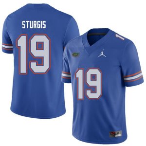 Men's Florida Gators #19 Caleb Sturgis NCAA Jordan Brand Royal Authentic Stitched College Football Jersey HMW5662RJ